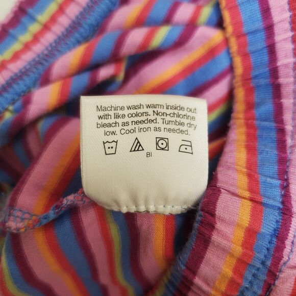 Hanna Andersson Sz 140 US 10 Kids Pajama Pants Bottoms Purple Striped - Picture 10 of 12